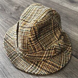 Men's Vintage Scottish Wool Plaid Fedora
